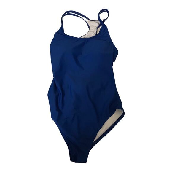 NWT Zeraca Royal Blue Racer Back One Piece Swimsuit - Picture 1 of 8
